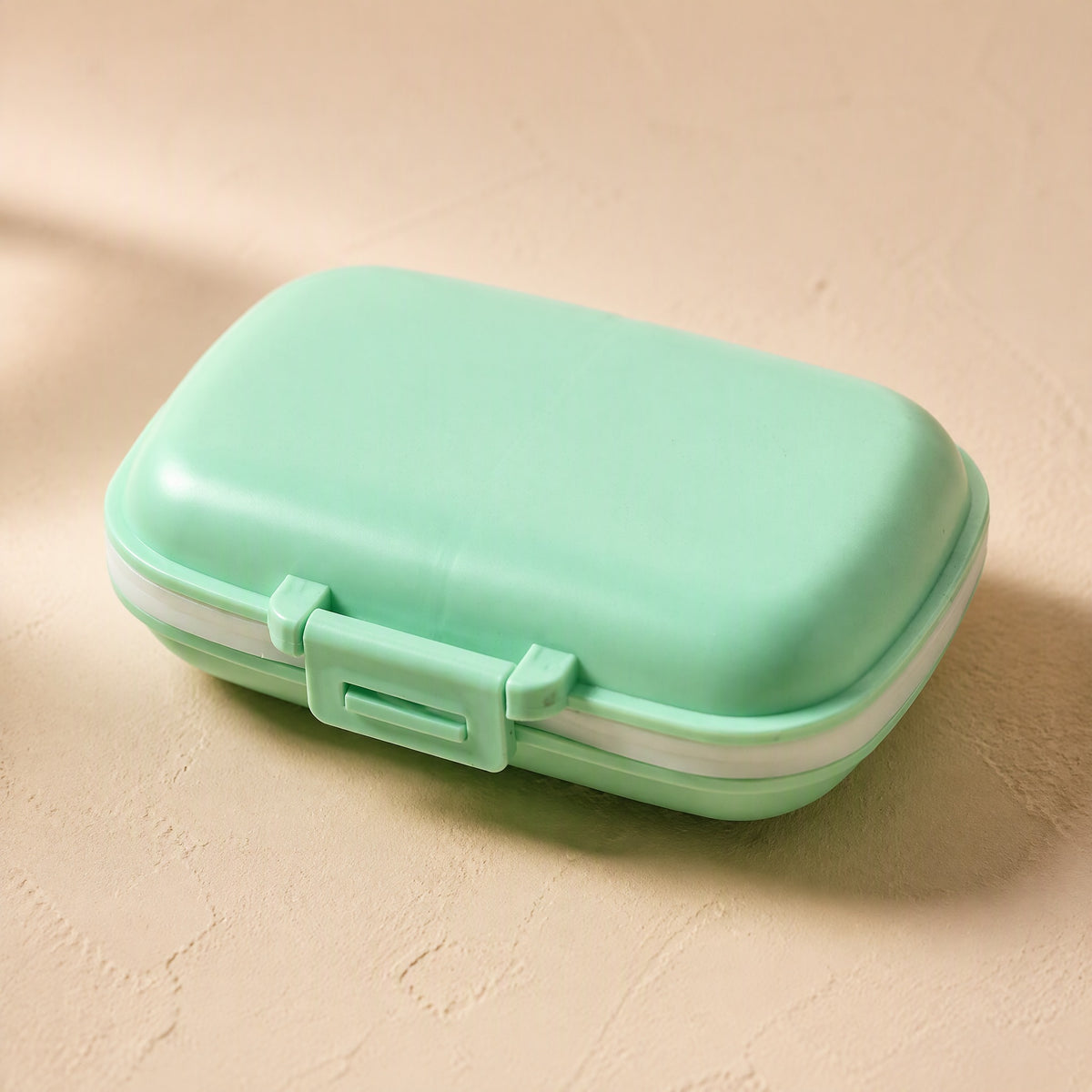 Medsort™ 8-Compartment Plastic Medicine Box, material and detail close-up