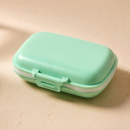 Medsort™ 8-Compartment Plastic Medicine Box, material and detail close-up