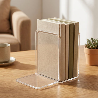 Pageledge™ Plastic L-Shaped Book Stand, styled close view