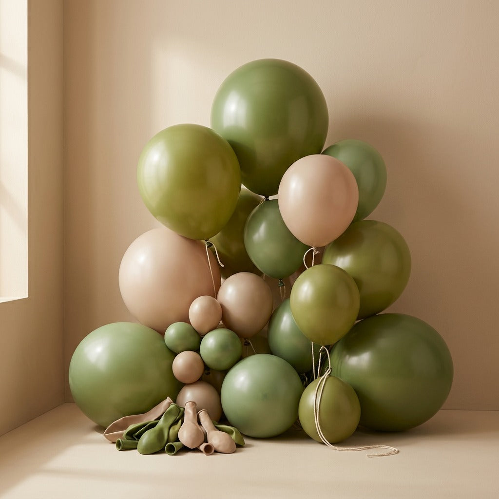 Avopop™ Retro Avocado Green Latex Balloons