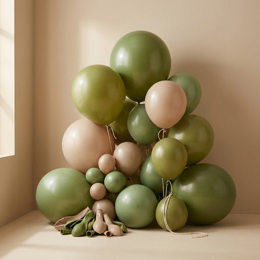 Avopop™ Retro Avocado Green Latex Balloons