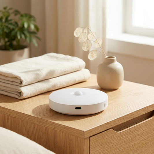 Passglow™ Body Sensor Night Light in a calm home setting
