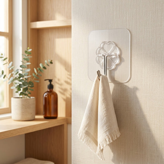Vinylhook™ PVC Single Wall Hook in a calm home setting