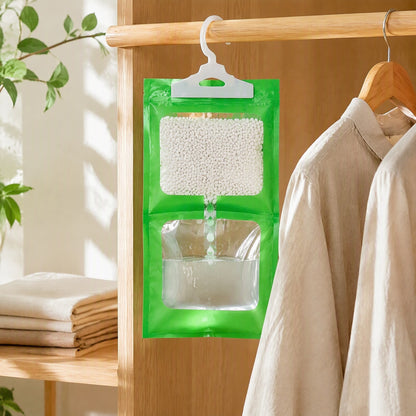 Dewwick™ 80g Hanging Dehumidifier Bag in a calm home setting