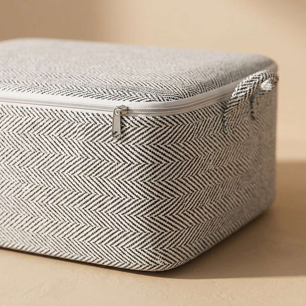 Clothkeep™ Non-Woven Clothing Storage Bag, material and detail close-up