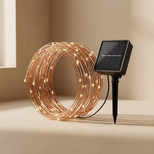 Coppertwine™ Solar Copper Wire String Lights