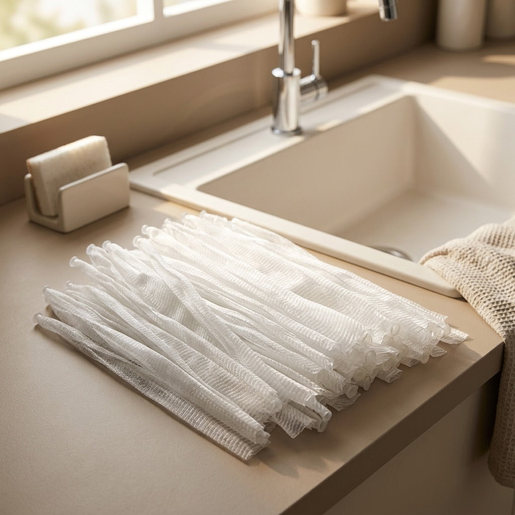 Sinkguard™ Plastic Kitchen Sink Filter, styled close view