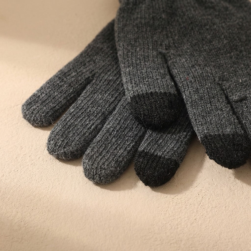 Cottontap™ Touch Screen Cotton Blend Gloves, material and detail close-up