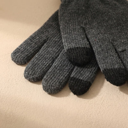 Cottontap™ Touch Screen Cotton Blend Gloves, material and detail close-up