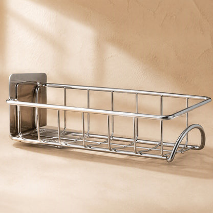 Sinkperch™ Stainless Steel Faucet Sink Rack, material and detail close-up