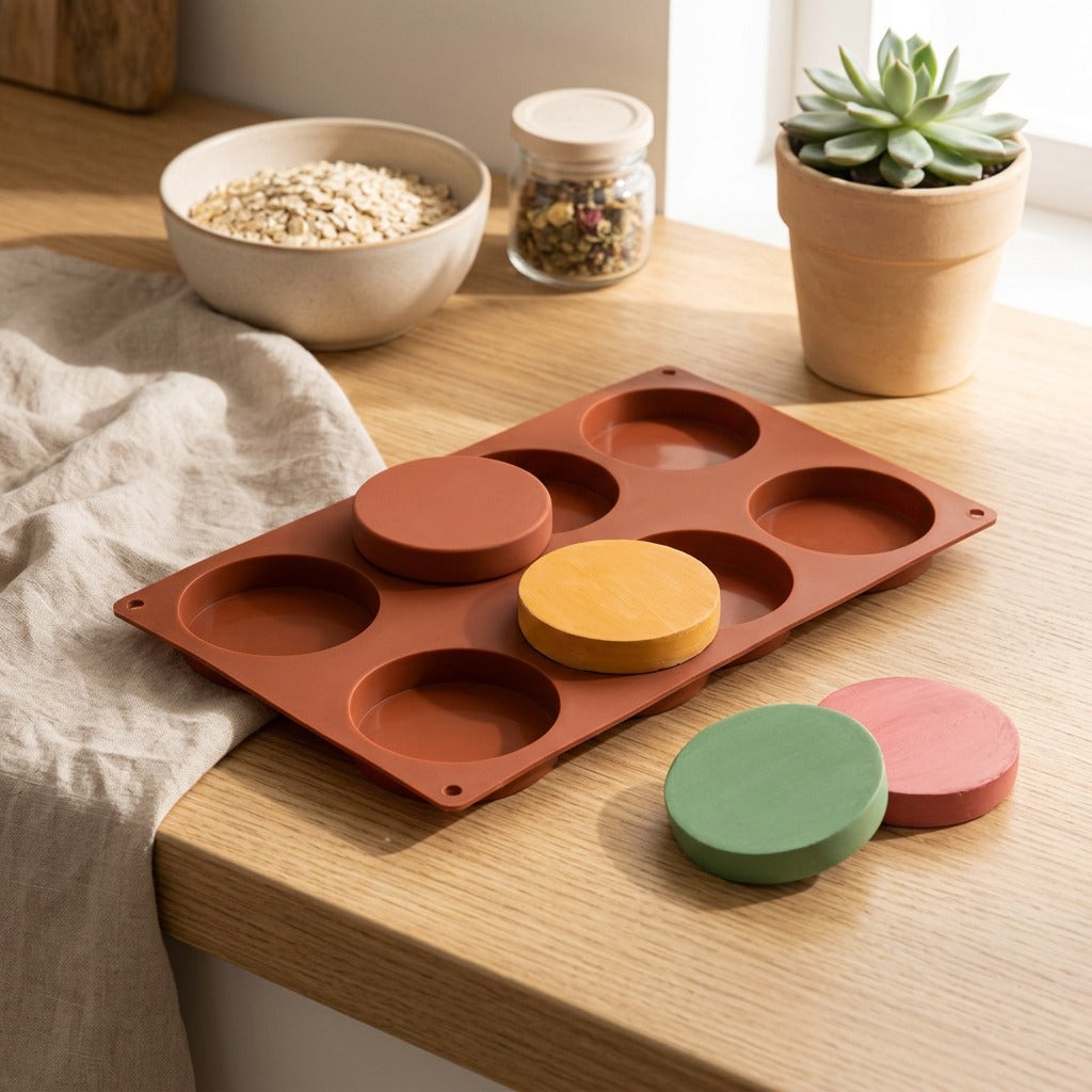 Bendbake™ Silicone Cake Mold With Irregular Shape in a calm home setting