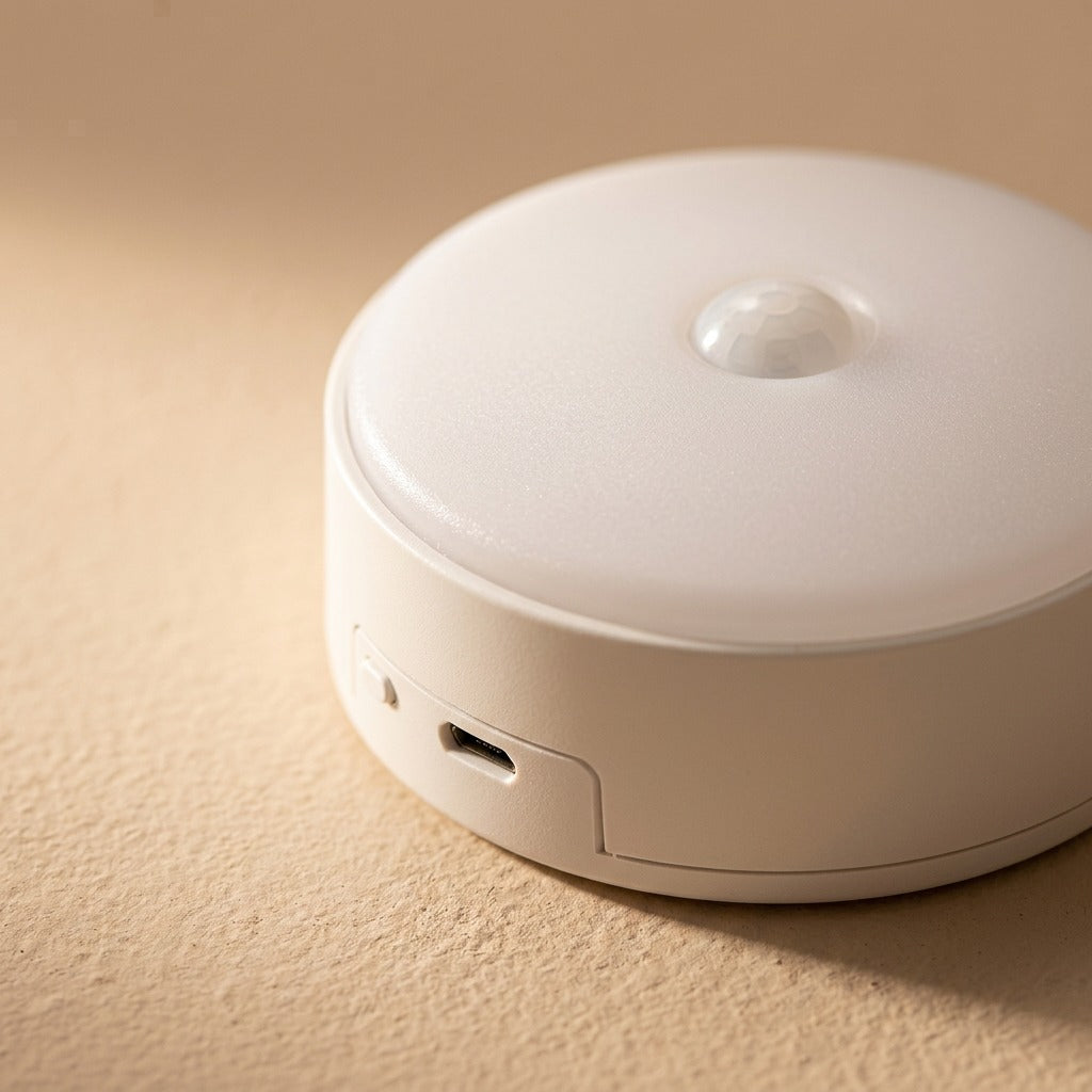 Duskguard™ USB Rechargeable Sensor Night Light, material and detail close-up