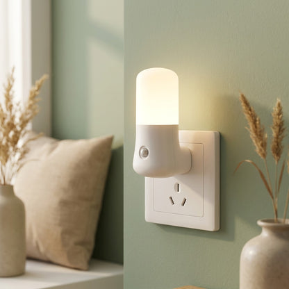 Socketglow™ ABS Plug-In Night Light, styled close view