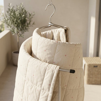 Spindry™ Stainless Steel Spiral Drying Rack, styled close view