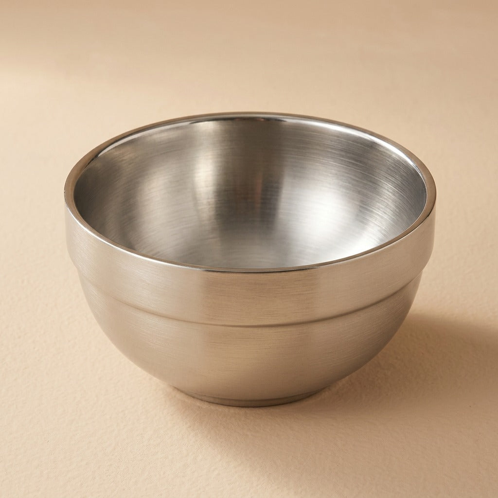 Graingleam™ 304 Stainless Steel Rice Bowl, material and detail close-up