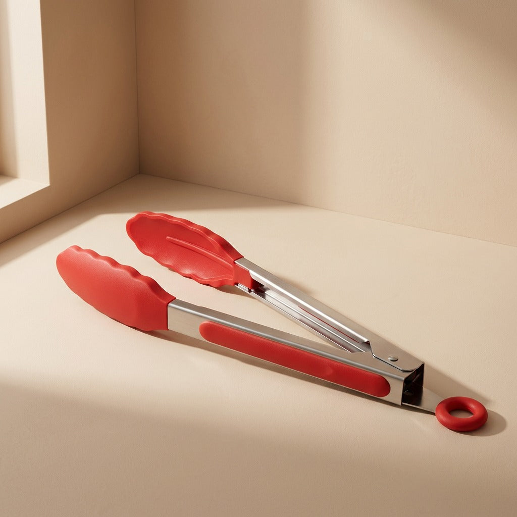 Heatgrip™ High-Temperature Silicone Food Tongs