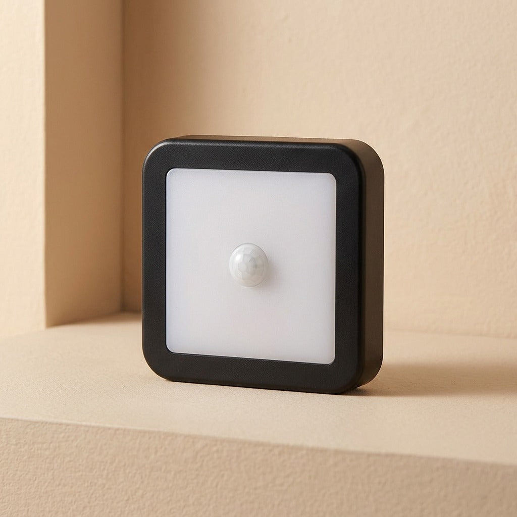 Sensesquare™ Square Human Body Sensor Night Light, material and detail close-up