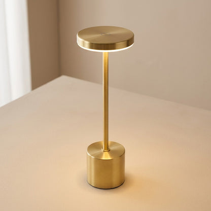 Steelglow™ Metal LED Table Lamp, material and detail close-up