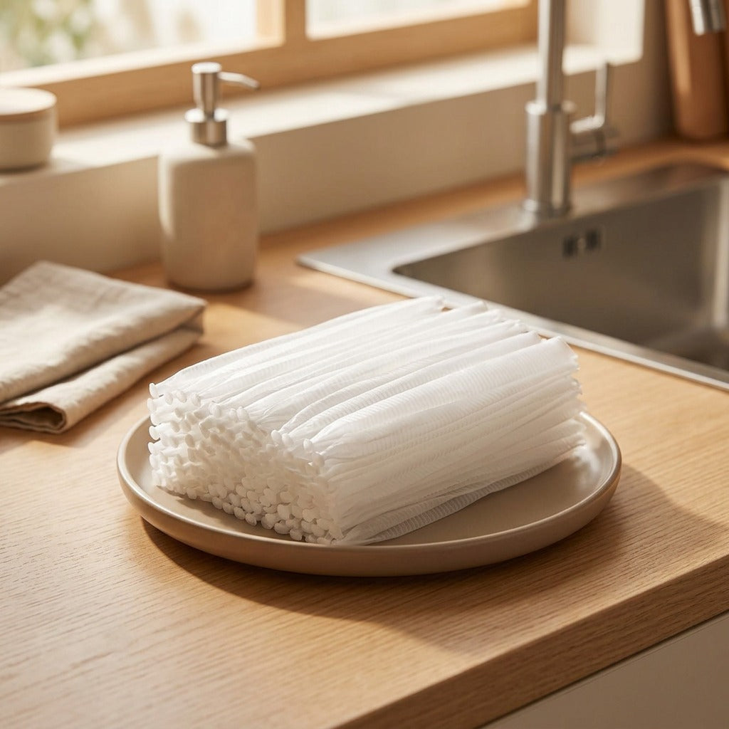 Sinkmesh™ Plastic Kitchen Sink Filter, styled close view