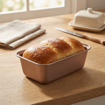 Loafform™ Carbon Steel Toast Mold, styled close view