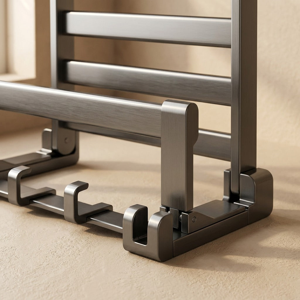 Bathspan™ Space Aluminum Bathroom Towel Rack, material and detail close-up