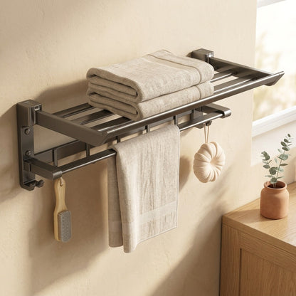 Bathspan™ Space Aluminum Bathroom Towel Rack in a calm home setting