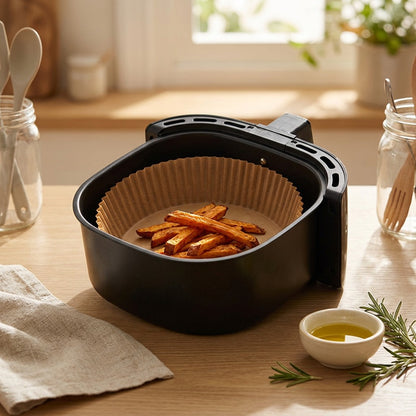 Silicrisp™ Silicone Air Fryer Paper, styled close view