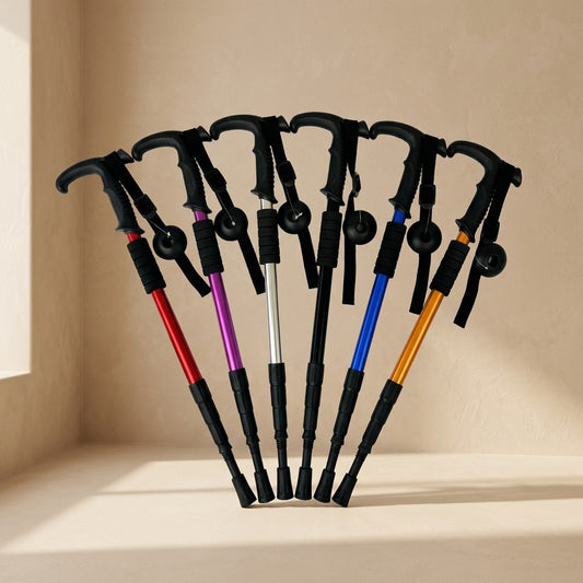 Shockstep™ Aluminum Alloy Shock Absorbing Trekking Pole