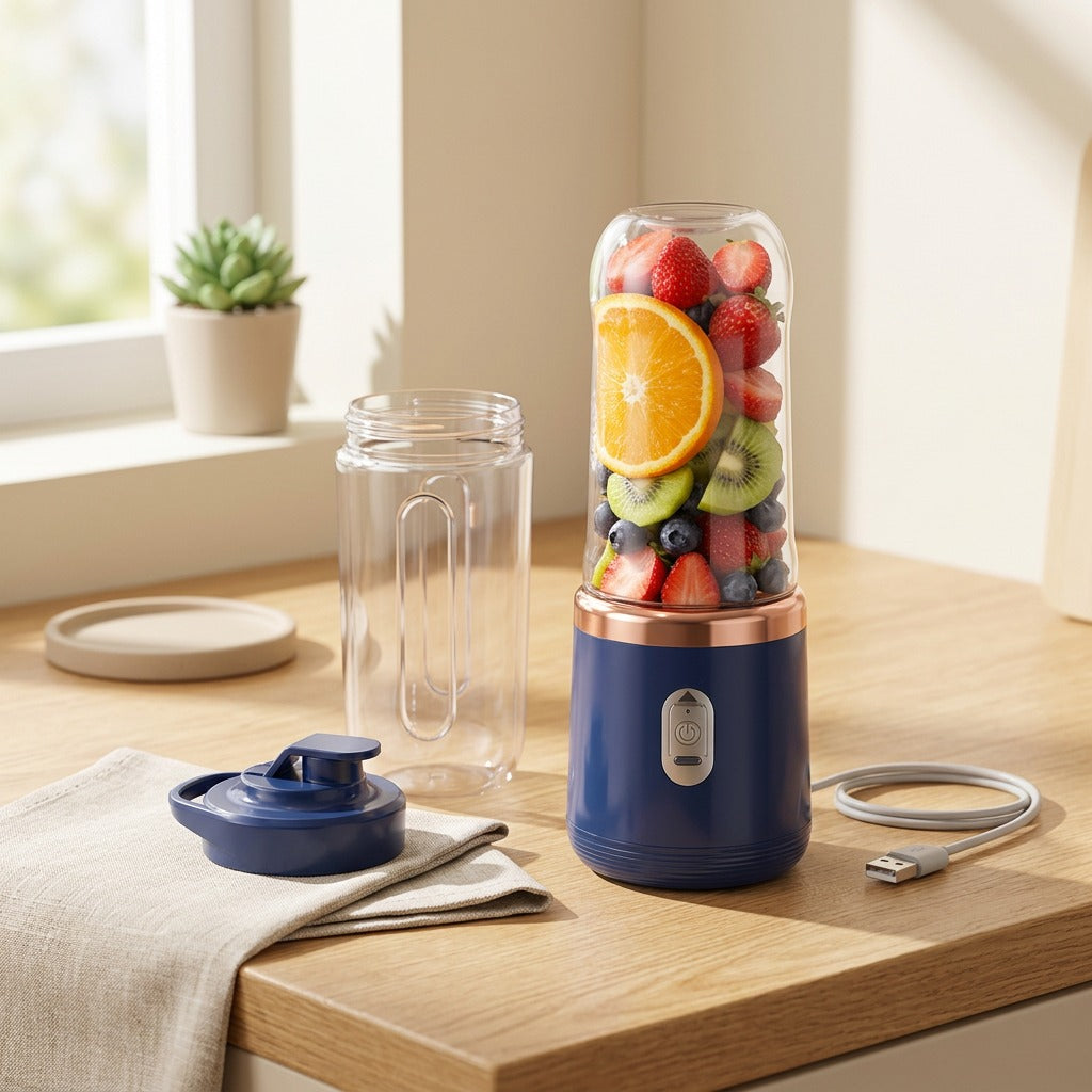 Blenddash™ Portable Rechargeable Juicer Cup in a calm home setting