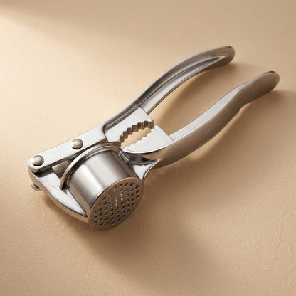 Garlicraft™ Manual Garlic Press, material and detail close-up