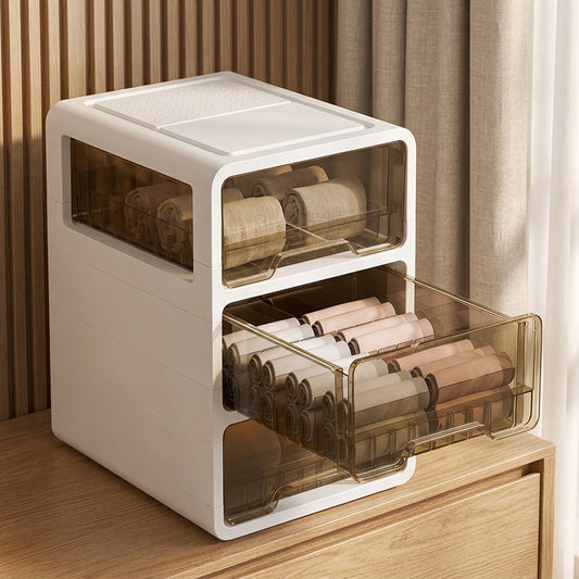 Neatnest™ Polypropylene Underwear Storage Box, styled close view
