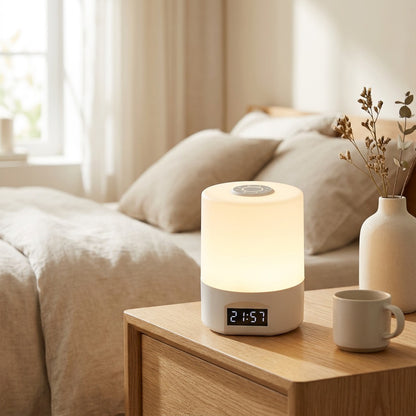 Glowtouch™ Rechargeable Touch Table Lamp in a calm home setting