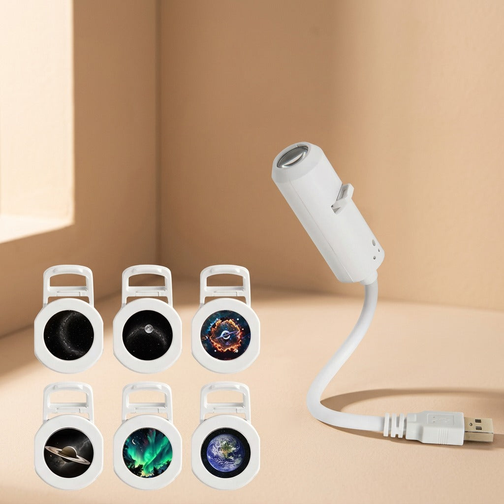 Starcast™ USB Starry Sky Projection Lamp, material and detail close-up