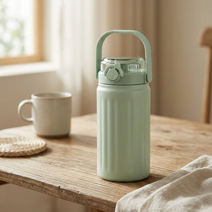 Drinknest™ Stainless Steel Thermos Cup, styled close view
