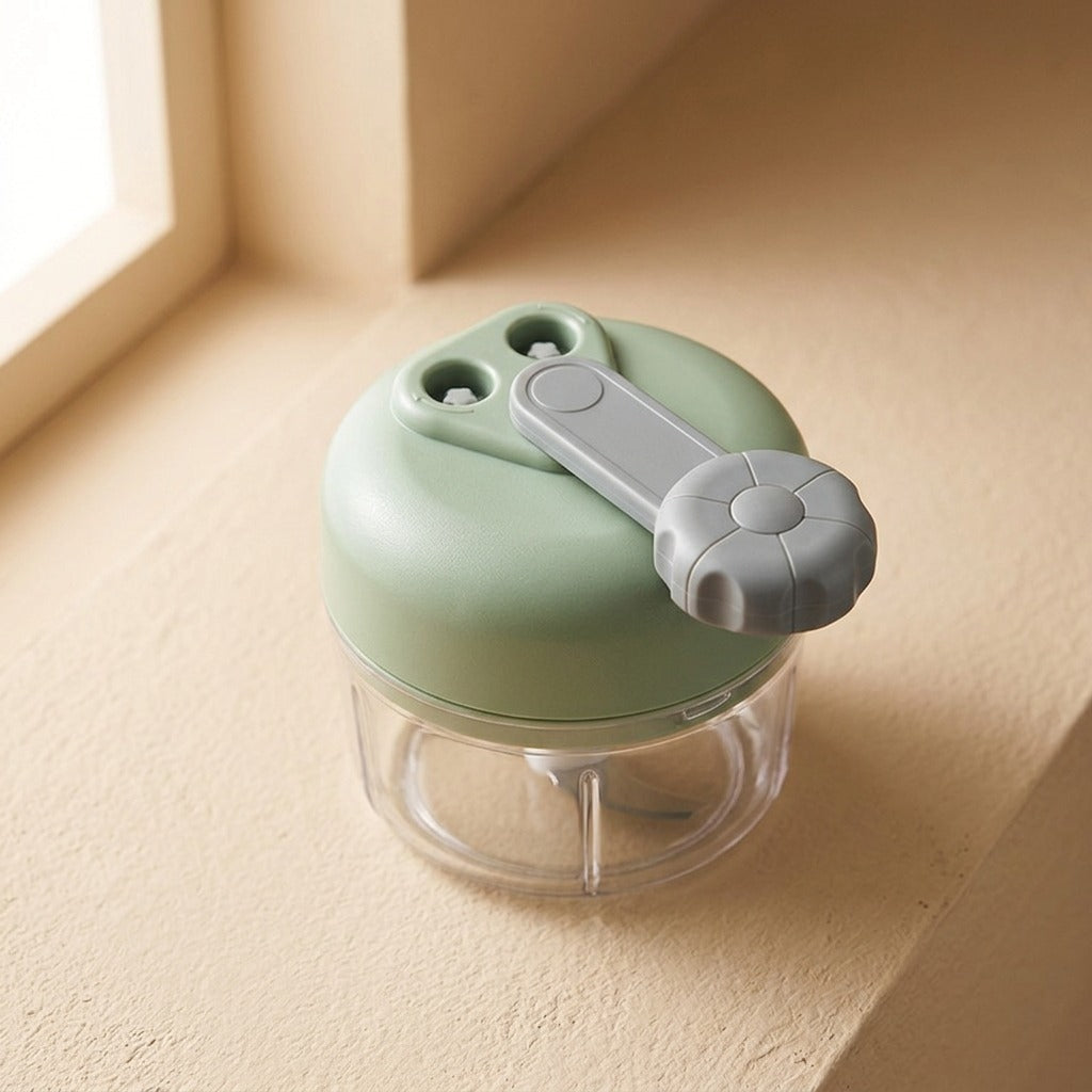Clovecrank™ Manual Garlic Grinder, material and detail close-up