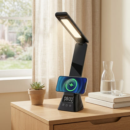 Chargelume™ Wireless Charging Desk Lamp in a calm home setting