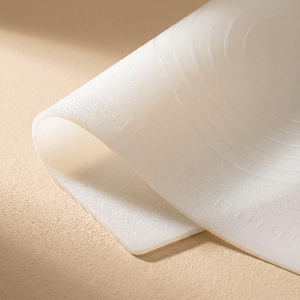 Doughmark™ Silicone Kneading Mat With Scale, material and detail close-up