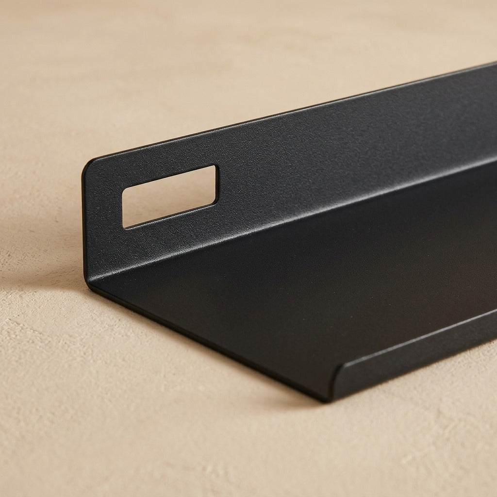 Rackstore™ Carbon Steel Wall-Mounted Storage Rack, material and detail close-up
