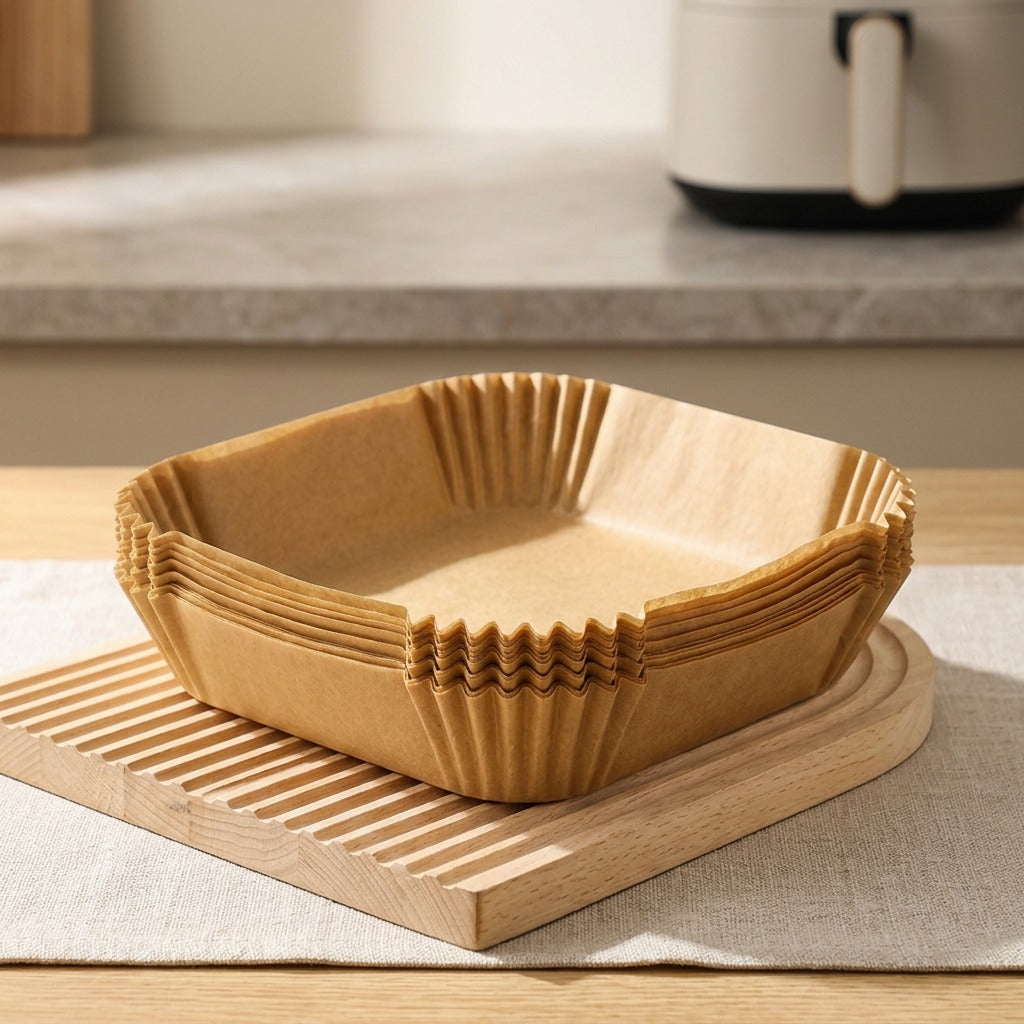 Parchglide™ Air Fryer Baking Paper, styled close view