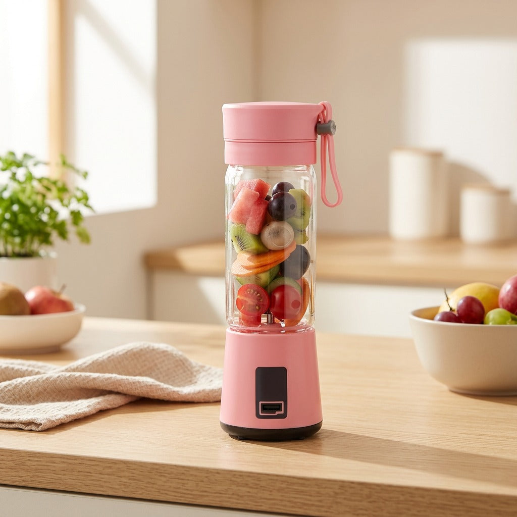 Blendmint™ Rechargeable Electric Juice Cup in a calm home setting