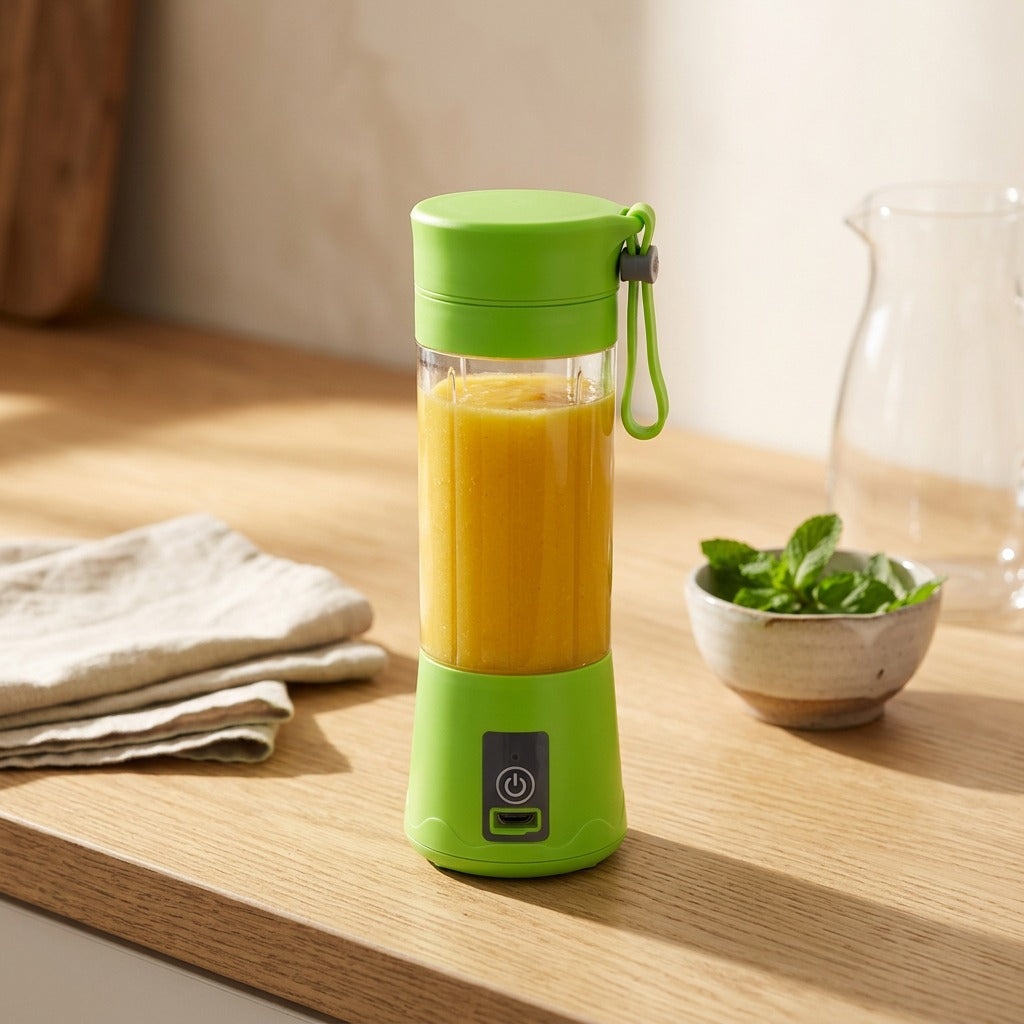 Blendmint™ Rechargeable Electric Juice Cup, styled close view