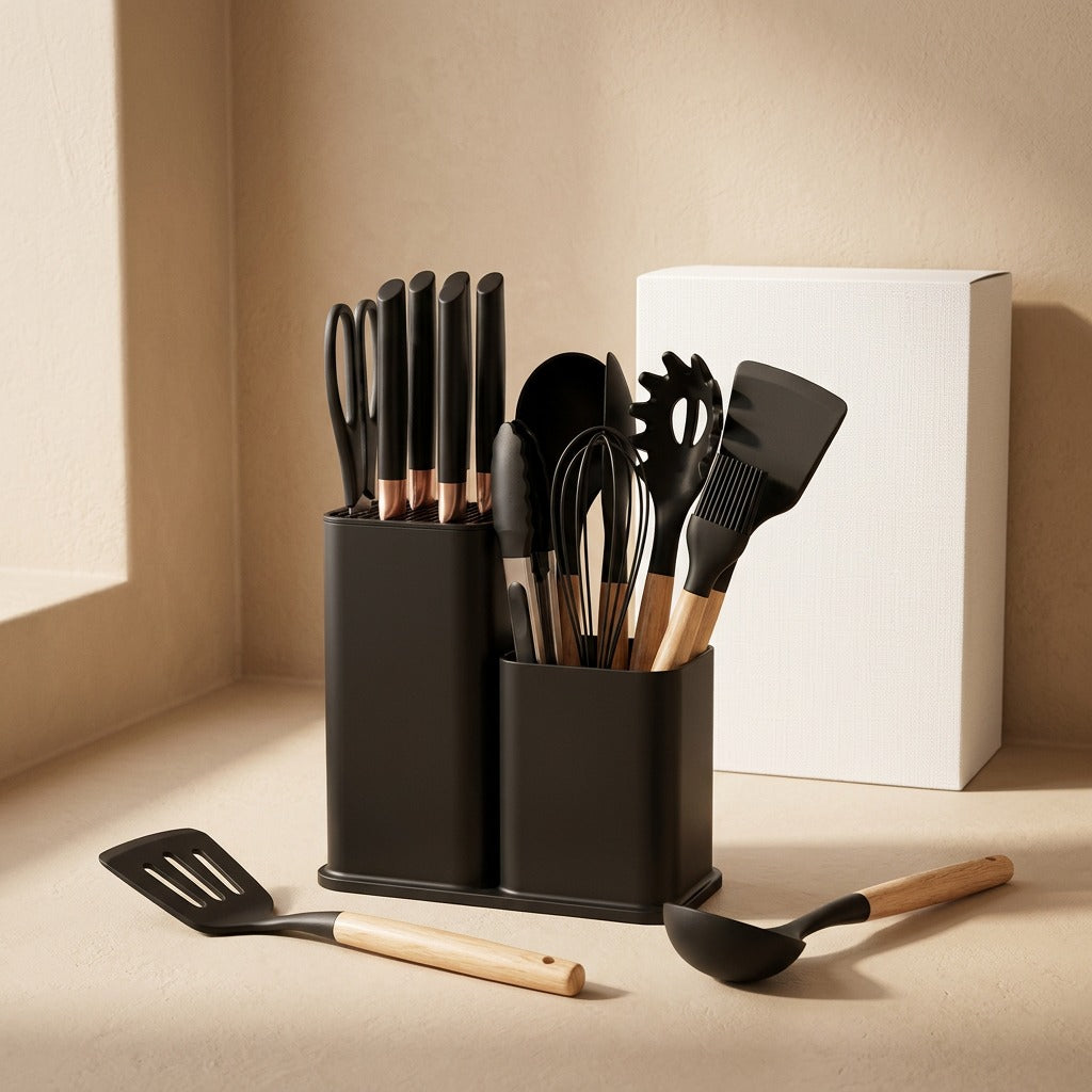 Cookstack™ 19-Piece Silicone Kitchenware Set