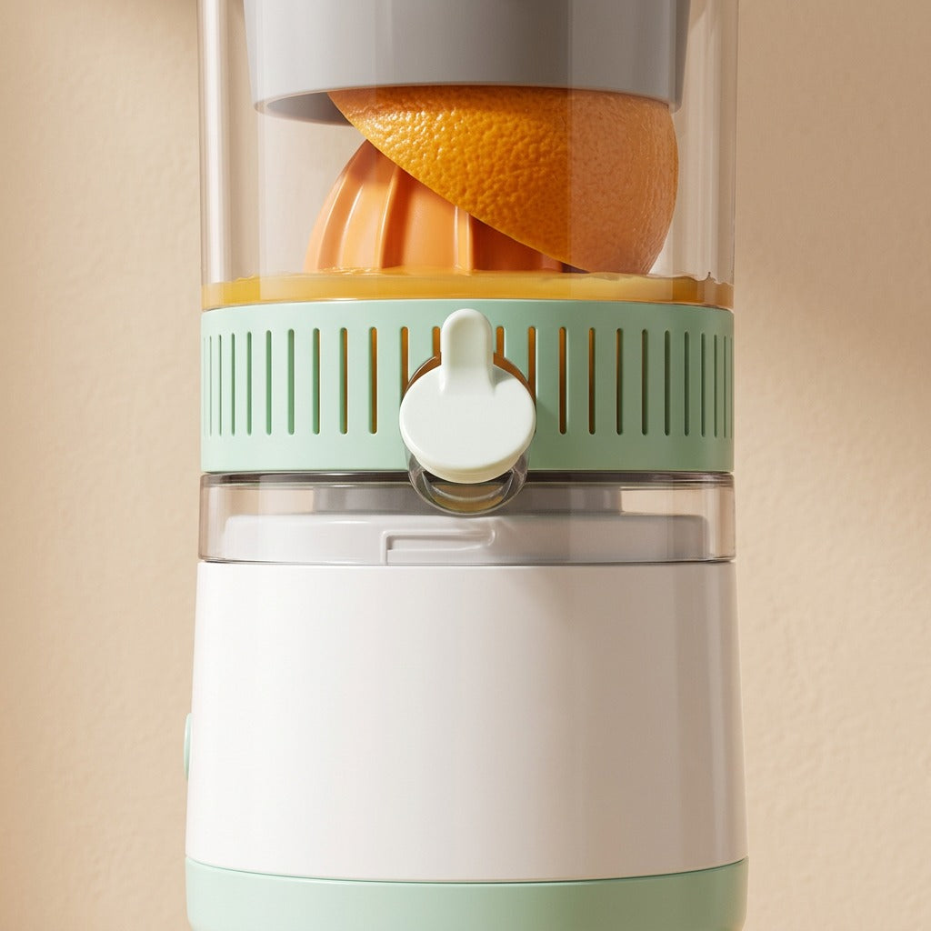 Leafwhip™ Green And White Portable Juicer Cup, material and detail close-up