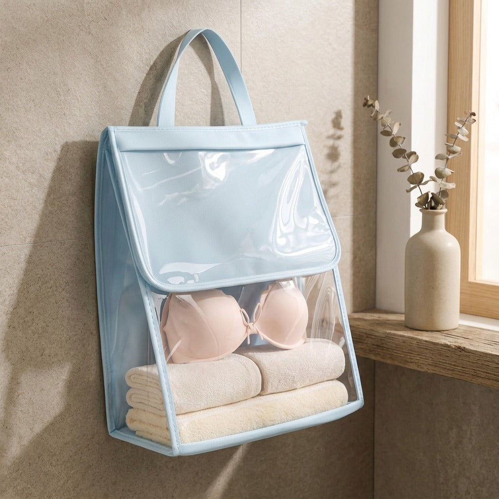 Drytuck™ PUL Waterproof Bathroom Storage Bag, styled close view