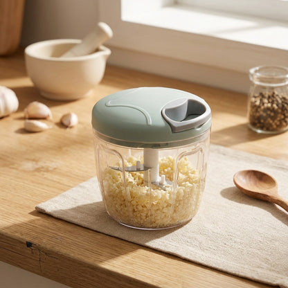 Presspot™ Manual Garlic Press With 500ml And 900ml Sizes, styled close view