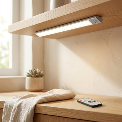 Magcharge™ USB Rechargeable Magnetic Cabinet Light in a calm home setting