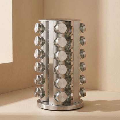 Spicespin™ Stainless Steel Rotating Spice Rack