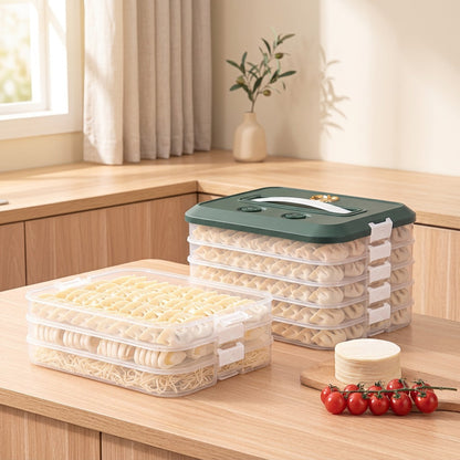 Doughkeeper™ PP Dumpling Storage Box in a calm home setting
