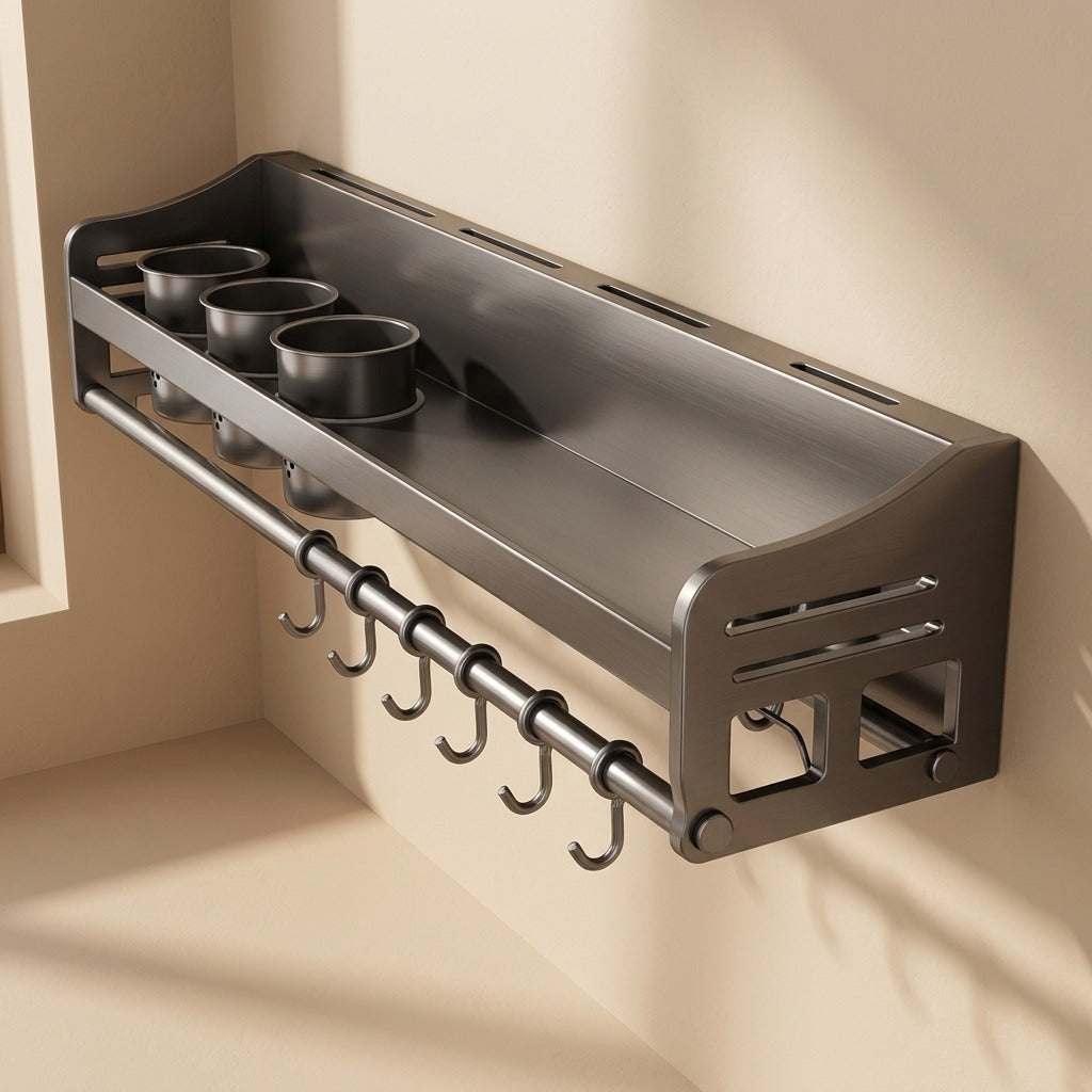 Wallspice™ Wall-Mounted Carbon Steel Spice Rack