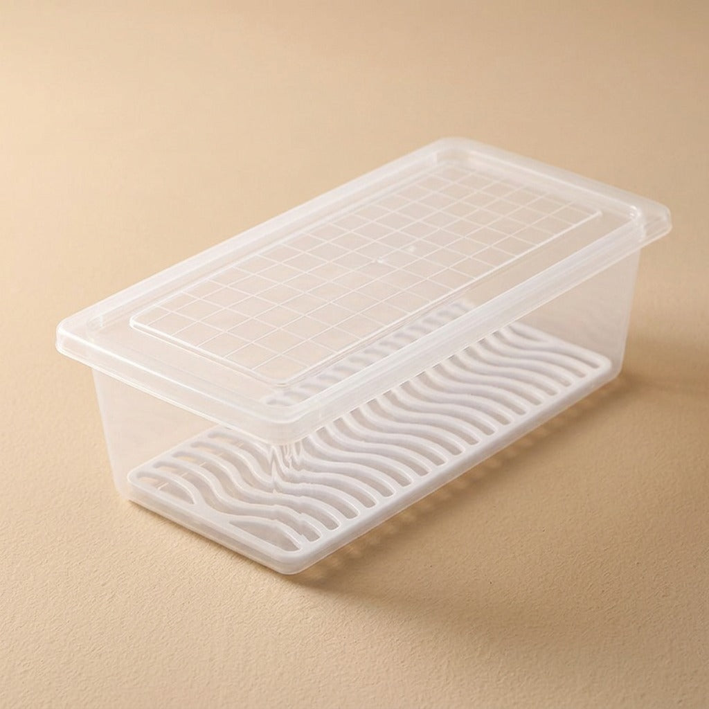 Chillstow™ Plastic Refrigerator Storage Box, material and detail close-up